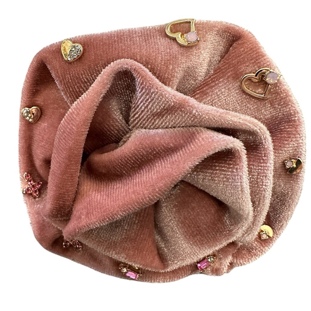 Free People Rosette Brooch Pin Stud Pack 5 Pairs Earrings Blush Pink New Jewelry